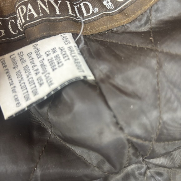 Outback Ladies Walkabout Jacket XL Coat. Brown Oilskin Australia READ! Snug Fit - Picture 8 of 16